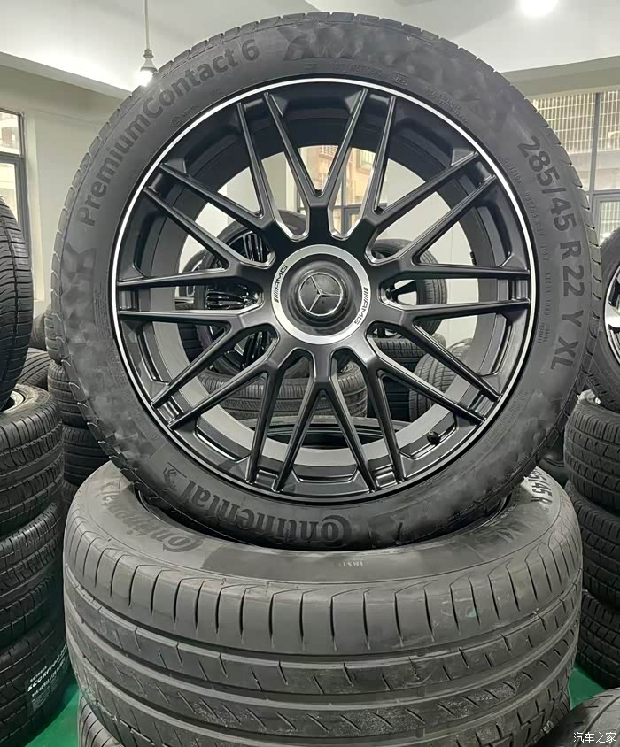 22寸奔驰gls63系列轮毂轮胎精品套件感兴趣的可以来