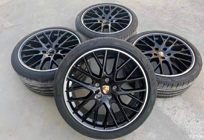 21寸帕拉梅拉原厂黑色鸟巢轮毂轮毂一套喜欢进来看