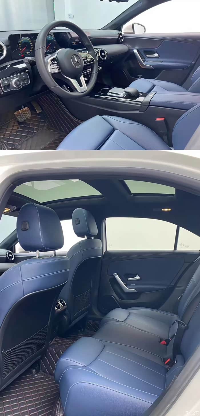 到店21年奔驰a200l原版精品车况一手户小跑15万