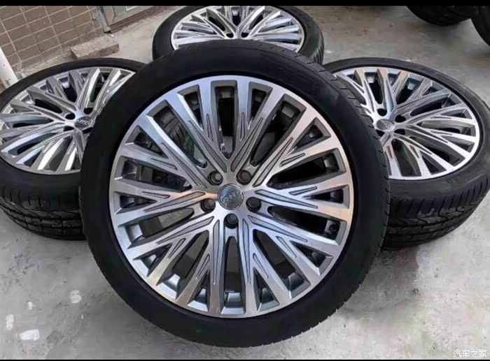 20寸奥迪a8树杈轮毂带胎原厂原装正品拆车件适配a8懂的