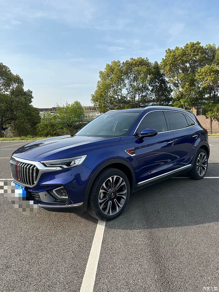 拿下20年红旗hs5四驱20t液晶屏定速巡航电动后