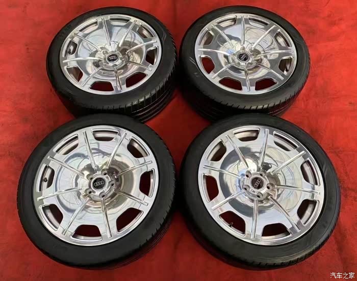 奥迪a8改这个大饼轮毂无敌帅