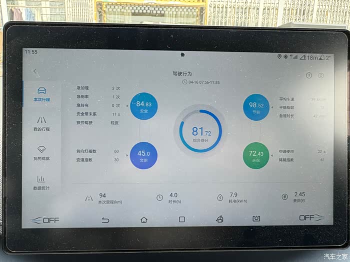 比亚迪海鸥的续航能力没有让我失望
