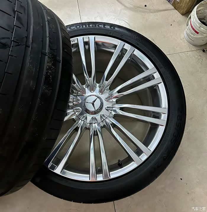 20寸奔驰s580原装轮毂轮胎精品套件喜欢的来