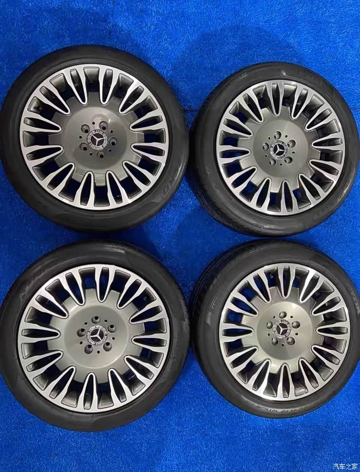19寸奔驰s400原厂正品轮毂带胎一套,中意的约