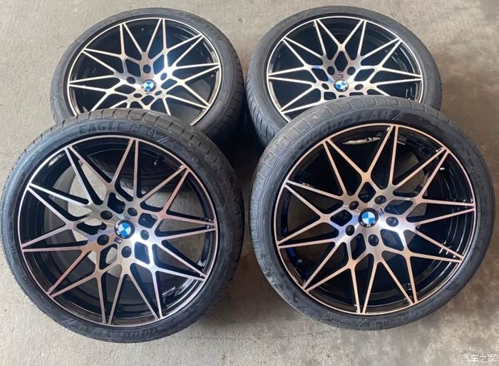 19寸宝马5系鸟巢轮毂带胎喜欢的来