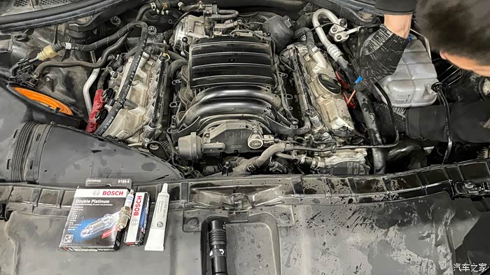 【图】c7pa 18款30fsi第二次43581公里更换品牌火花塞_奥迪a6l/a6