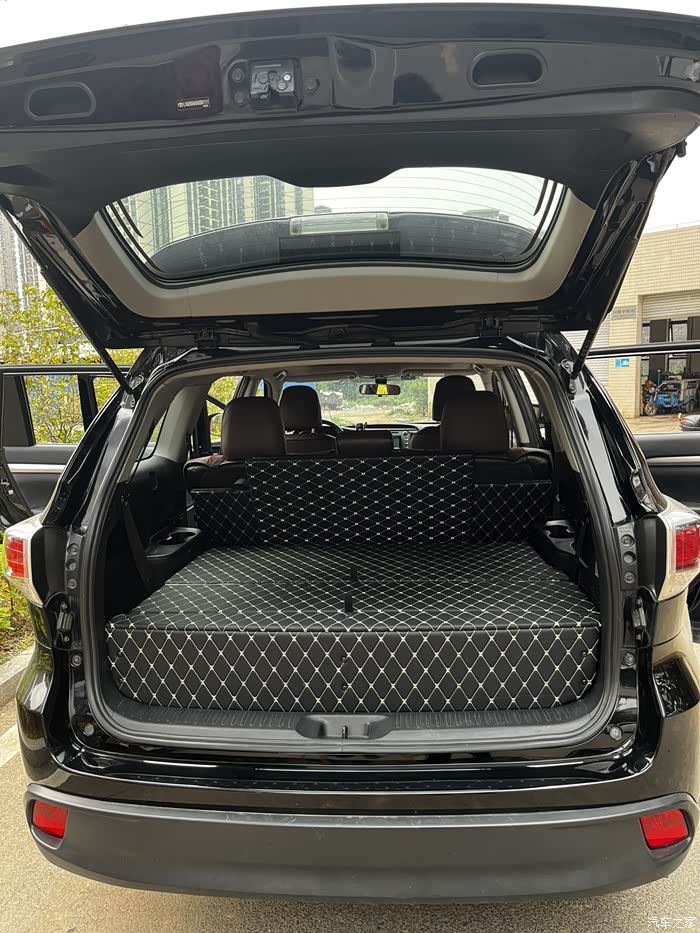 15-23款汉兰达陆放七座专用后备箱储物箱收纳箱魔盒改床车