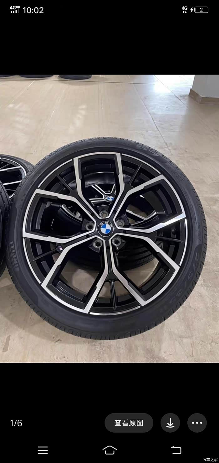 19寸宝马5系530花瓣轮毂原厂拆车轮毂带轮胎一套适