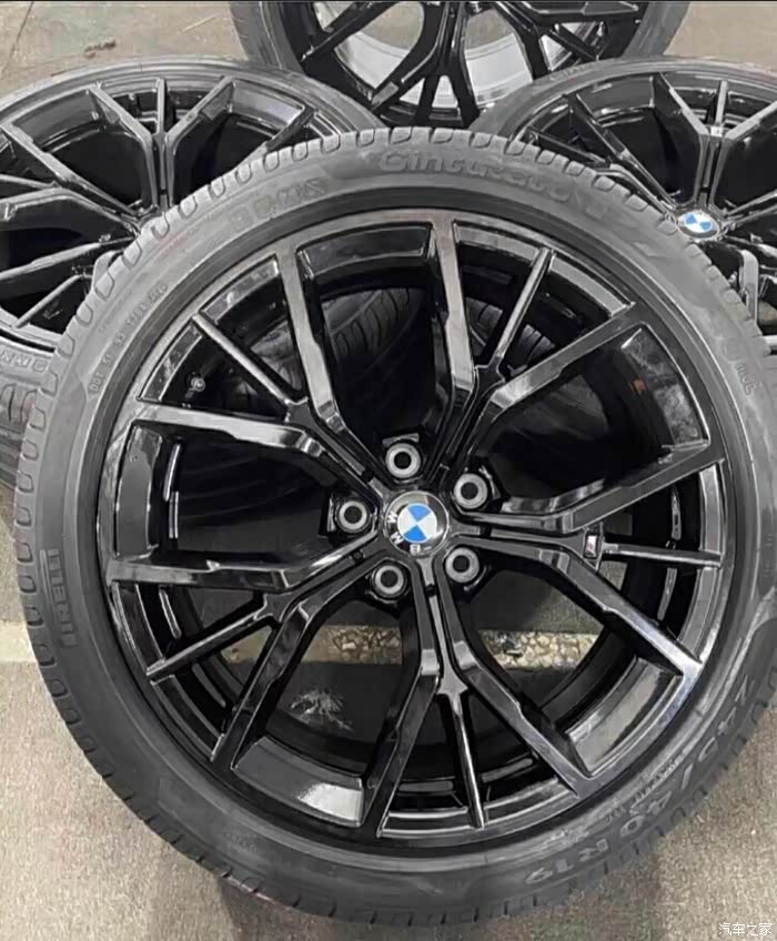 19寸宝马5系530花瓣轮毂原厂拆车一套