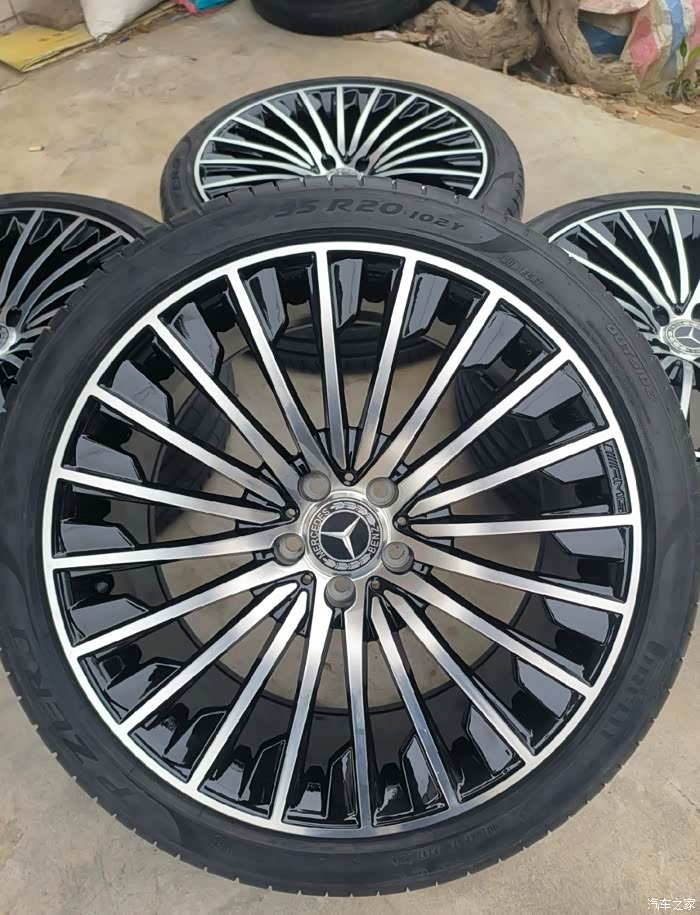 20寸奔驰e400轮毂轮胎一套,精品成色,了解一下