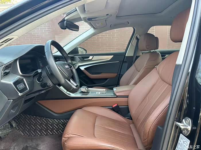 【图】21年21款45奥迪a6l 黑棕配色 5.7万公里 私家一手_奥迪a6l/a6(