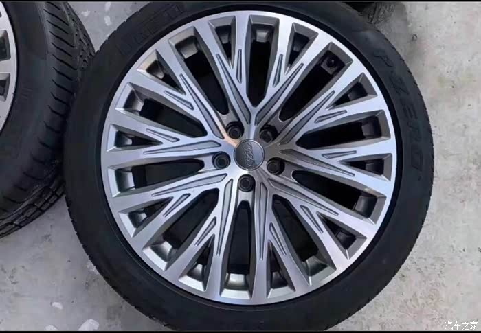 20寸奥迪a8树杈轮毂带胎原厂原装正品拆车件适配a8懂的