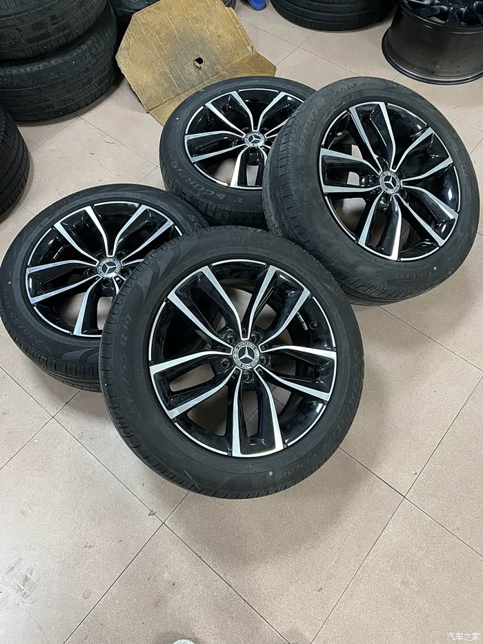 奔驰glc260正品轮毂轮胎19寸四个