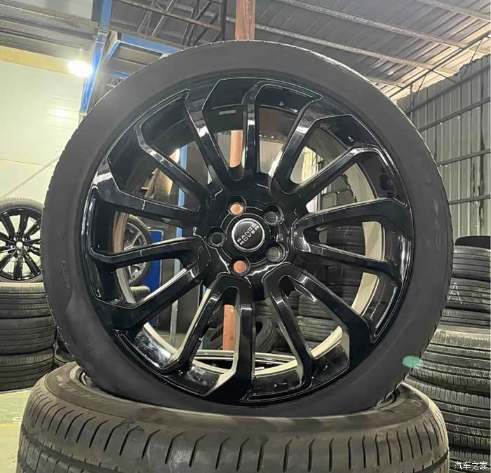 22寸路虎揽胜轮毂精品一套成色漂亮