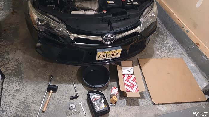 机油diy系列美版七代丰田凯美瑞diy换机油保养