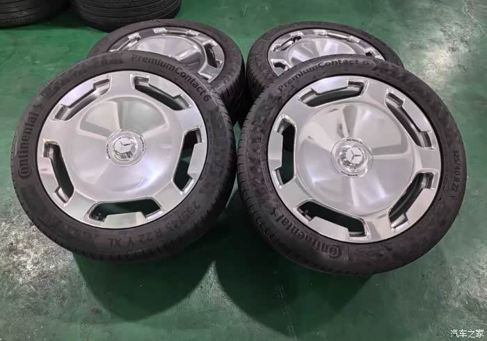 21寸/22寸奔驰gls大饼轮毂轮胎一套,中意的约