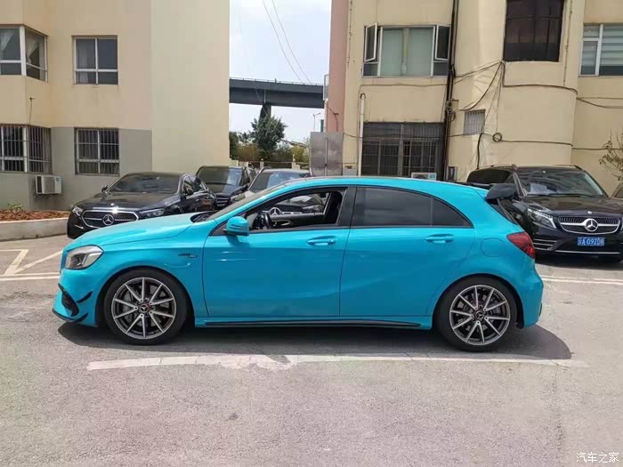 【图】出极品车况a45一台 17年a45动力素车,极品原版原漆车况_奔驰amg