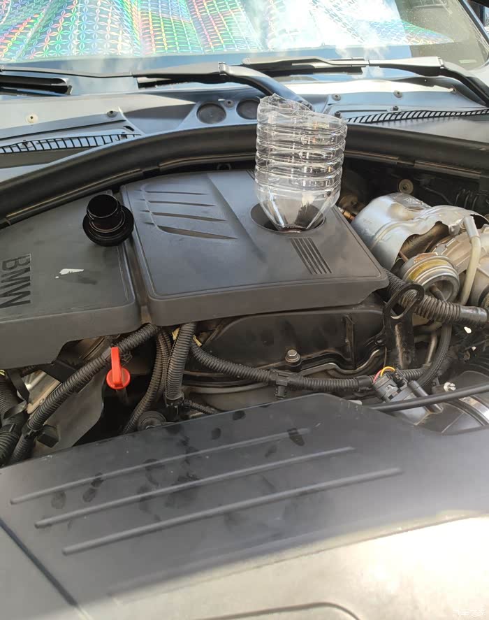 (手把手教程)宝马1系n13自己保养更换黄金美孚1号和机滤