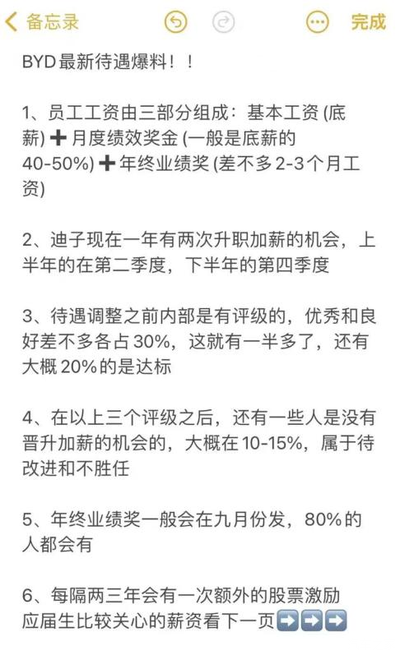 比亚迪员工薪资待遇被公开,毕业季给求职大学生吃了一颗定心丸!_秦l论坛_手机汽车之家