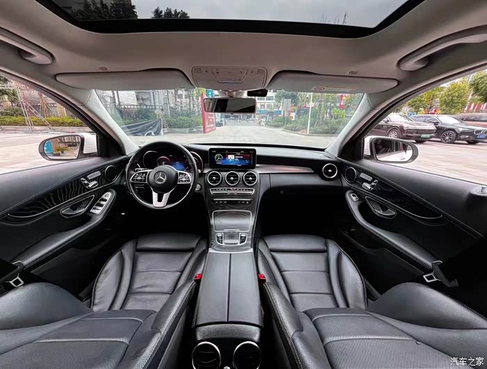 20年奔驰c260l 1.5t 48v轻混 分段式双天窗 全
