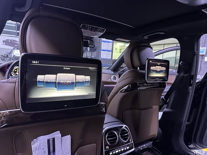 【图】16款s320升级原厂电动后排,原厂行政四座,原厂冰箱,原厂_奔驰s