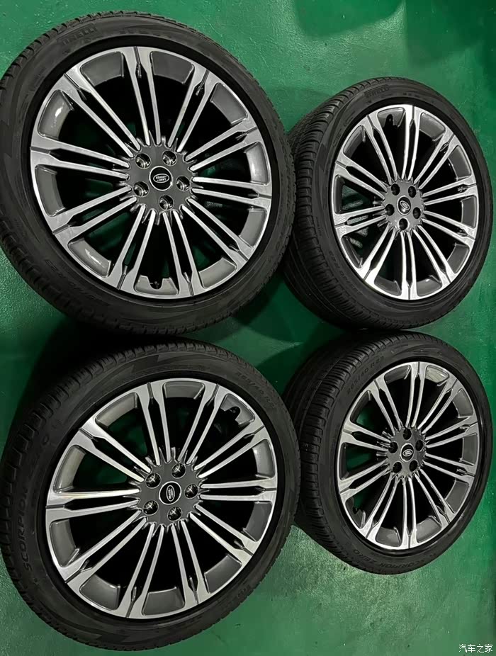 23寸路虎揽胜原厂原装轮毂轮胎,有意向的了解一下