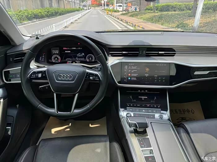 21年奥迪a6,45tfsi甄选致雅,一手车全车原版,实表五
