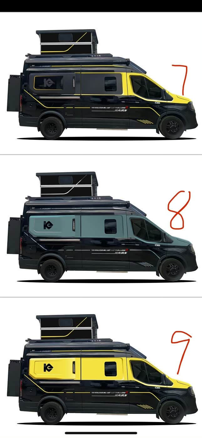 路壳房车9款拉花,都可以定制,福特t8底盘打造,b型房车里的