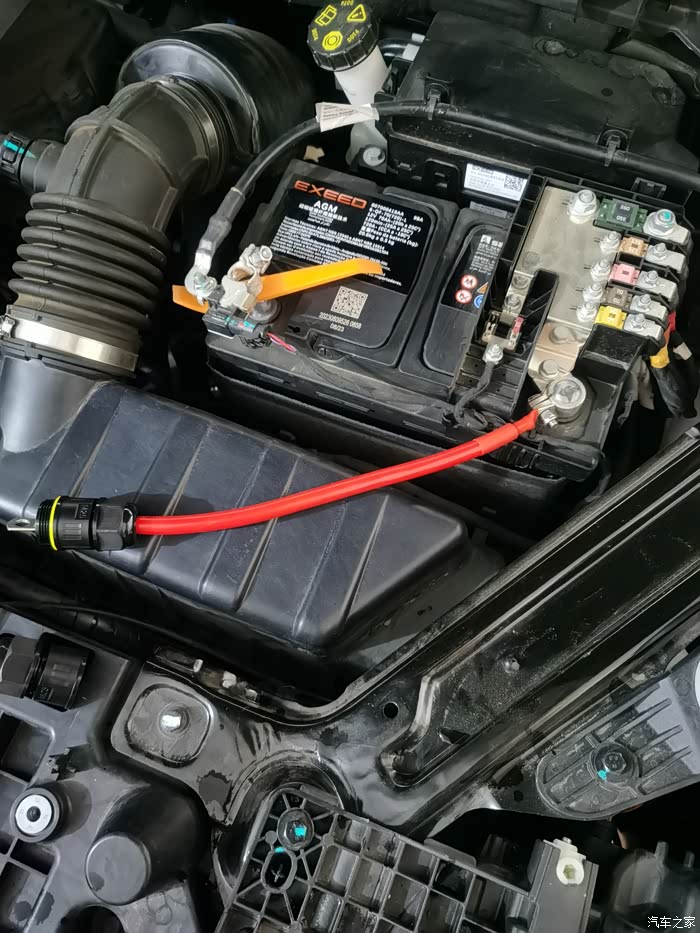 揽月加了根电瓶延长线