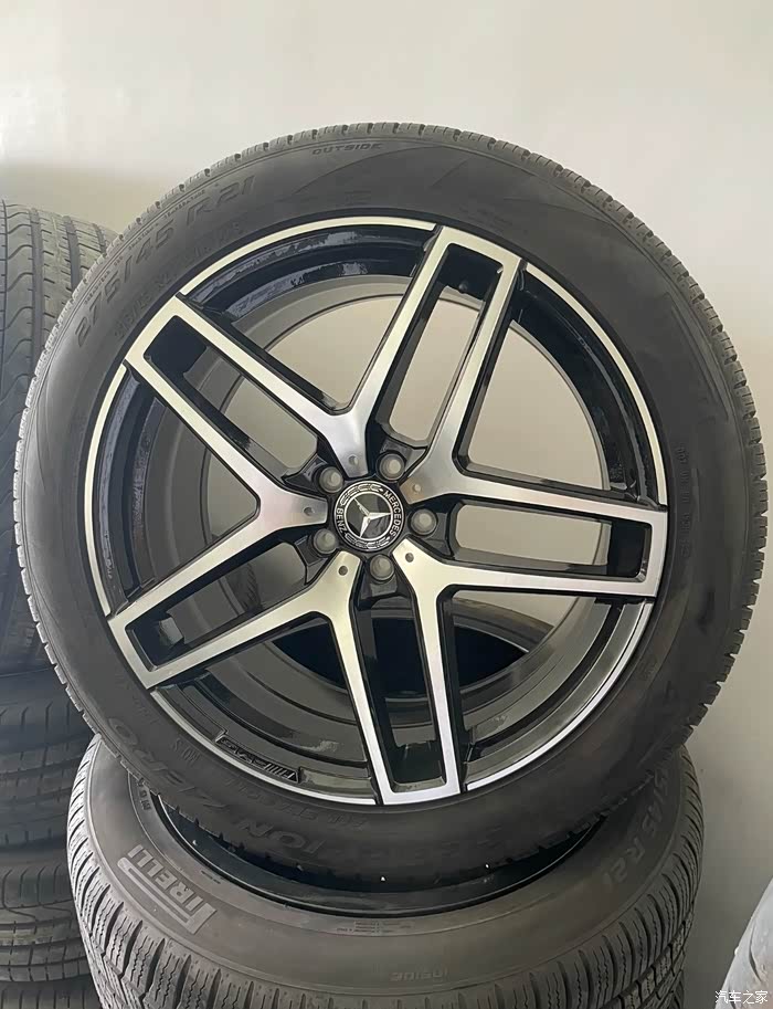 21寸奔驰gls450轮毂轮胎原厂拆车件