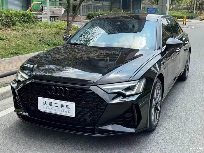 21年奥迪a6,45tfsi甄选致雅,一手车全车原版,实表五