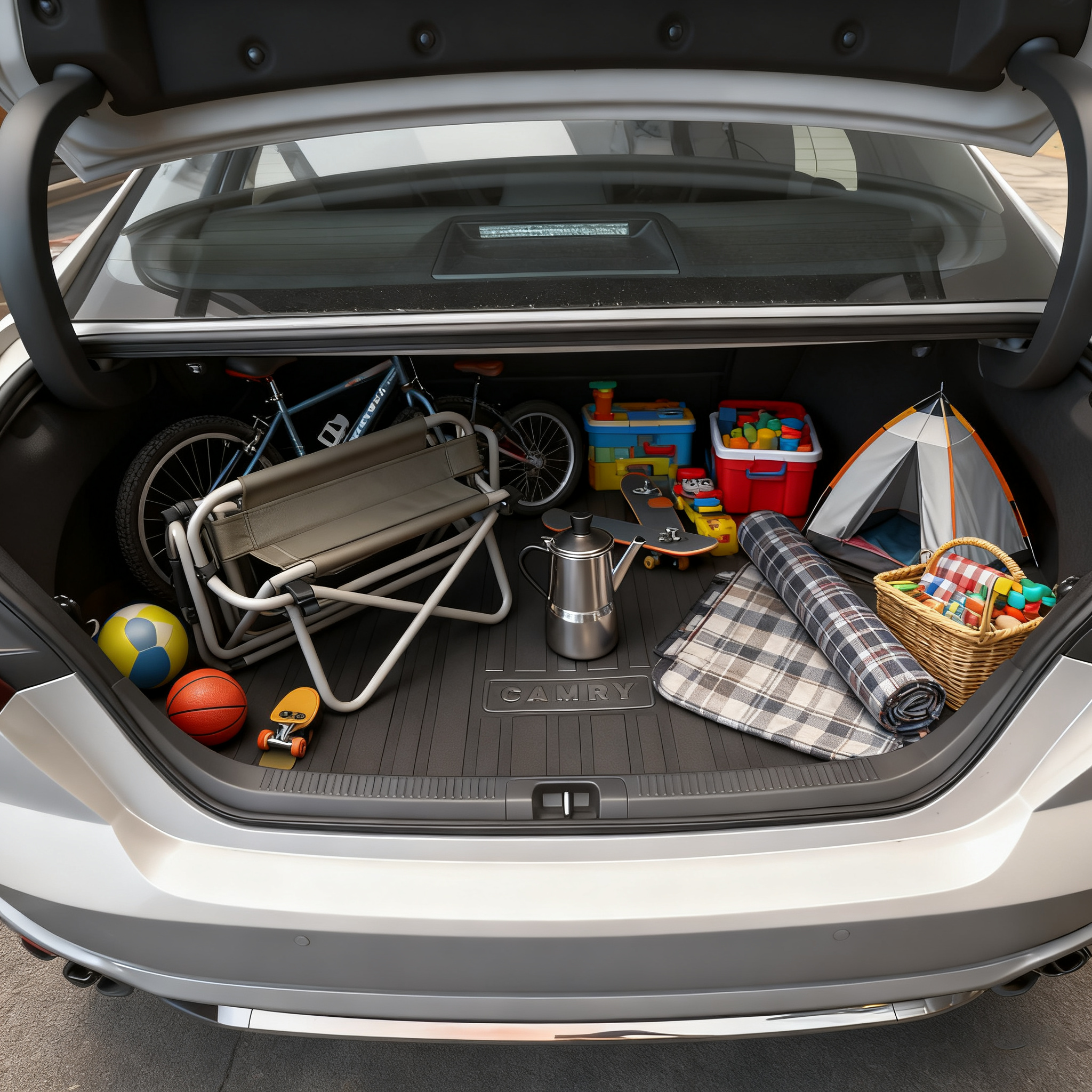 凯美瑞后备箱,装得下我的满分周末