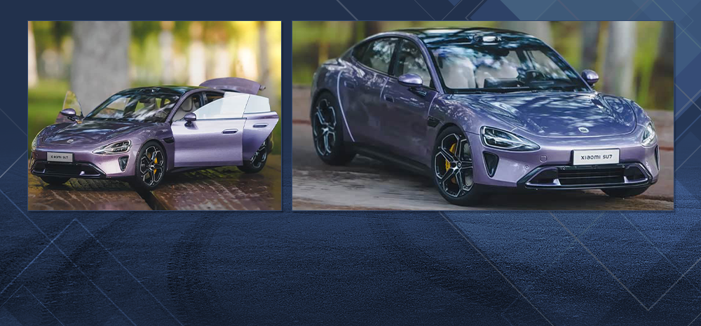 颜值为王 网红车小米SU7模型鉴赏