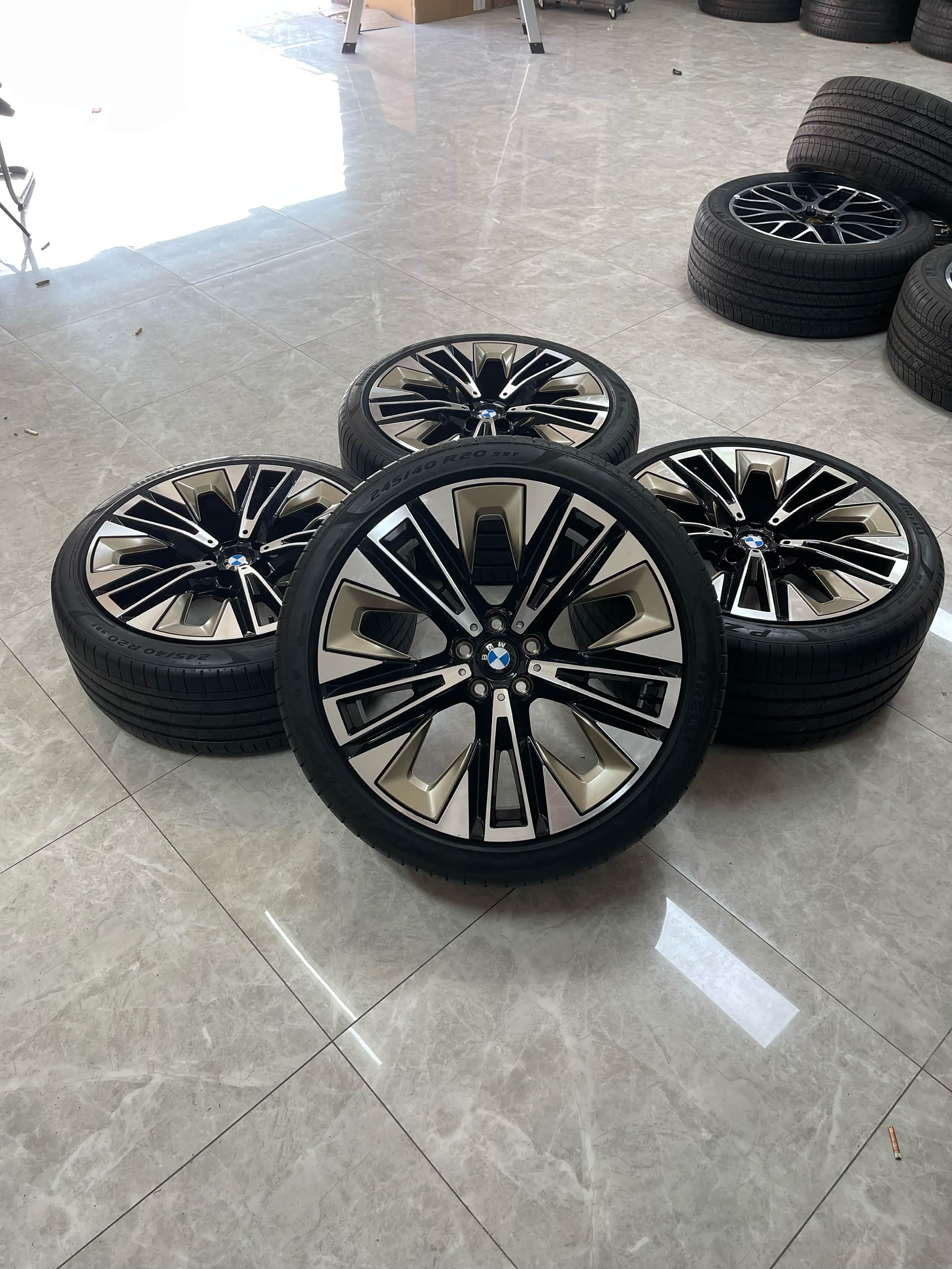 20寸宝马5系原厂轮毂带胎一套 适配530,5系,7系等车型