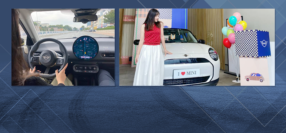 父女俩的默契与爱 纯电MINI提车作业