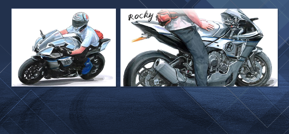 速度与线条的交响 绘雅马哈YZF-R1