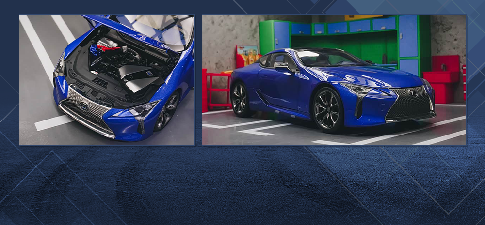 雷克萨斯LC500原厂合金车模开箱赏析