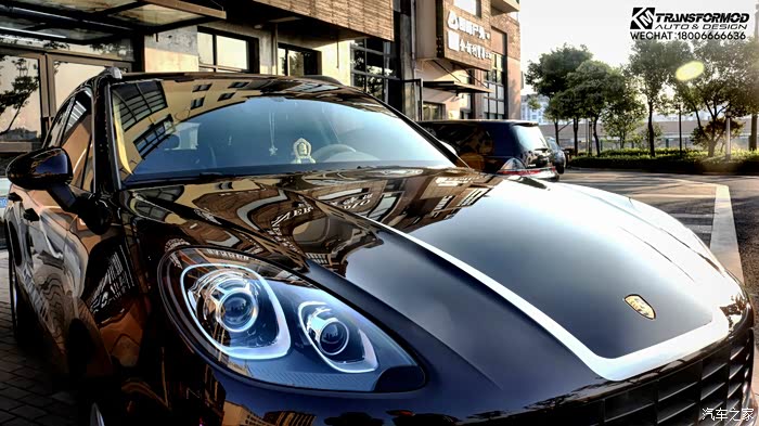 【tm改色贴膜案例】——保时捷macan广告拉花设计