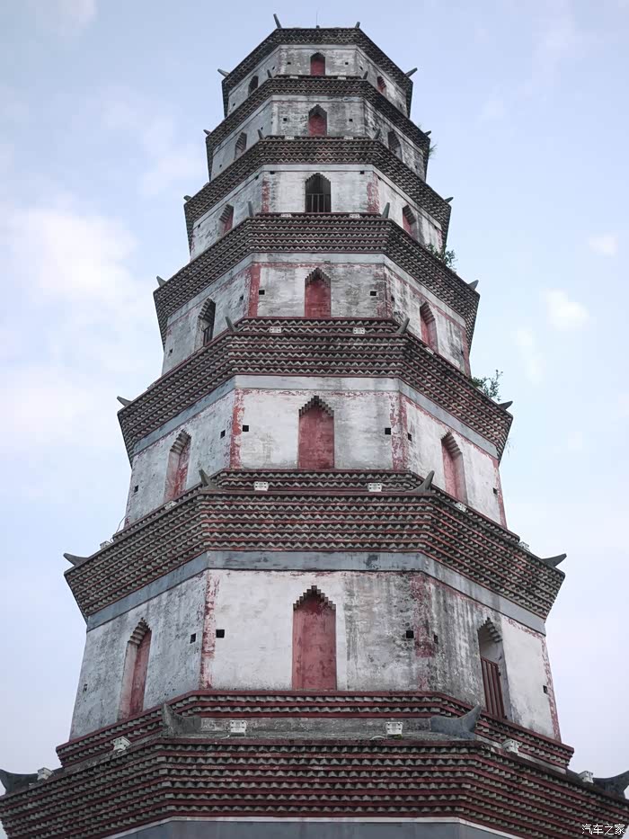 新会八景之熊子塔游记白色金刚提车作业