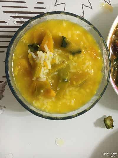 我这北瓜粥特别好喝!