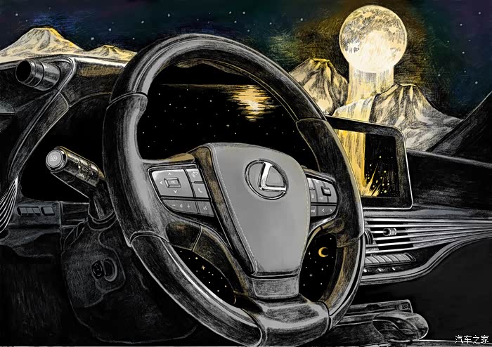 新雷克萨斯ls500h,漫画作品赏析