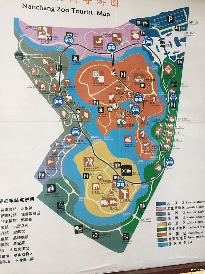 南昌动物园路线图图片