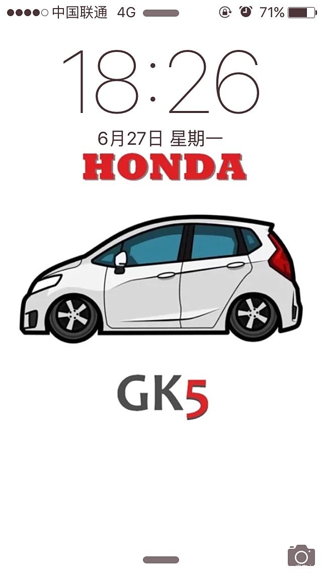 「gk5」飞度锁屏壁纸,喜欢的拿去咯