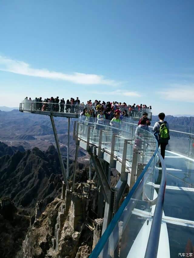 石家庄cs35车友会狼牙山玻璃栈道