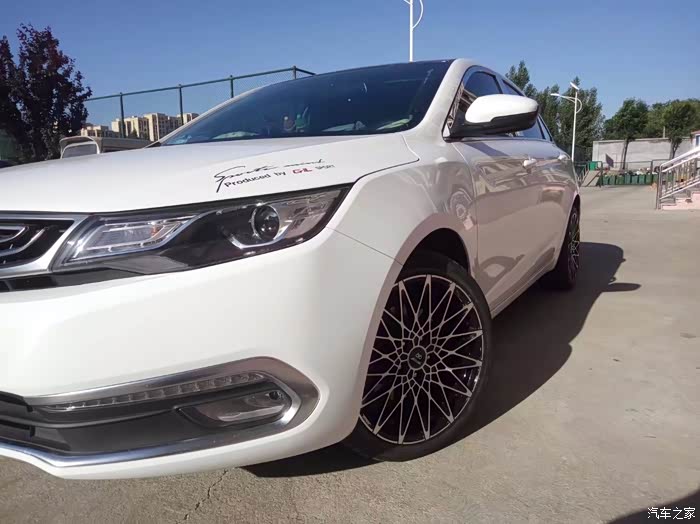 在青岛花了一万五千大洋改装的帝豪gl这18寸轮毂还有谁