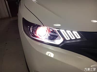 开灯后日行灯效果图