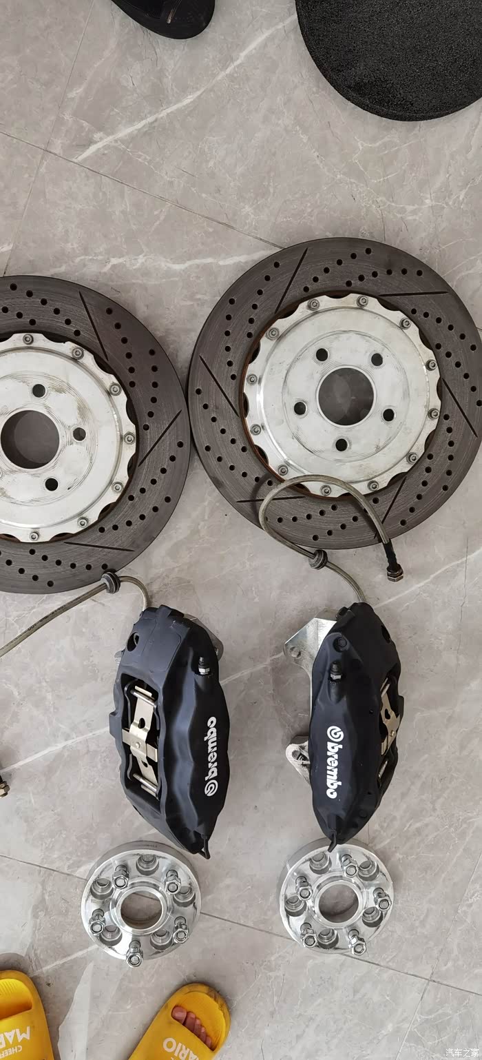 福特致胜布雷博brembo四活塞刹车卡钳一套