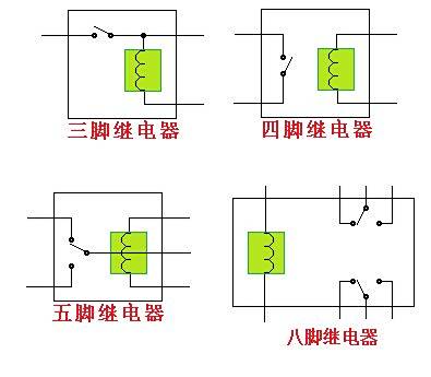 三脚继电器接法图解图片