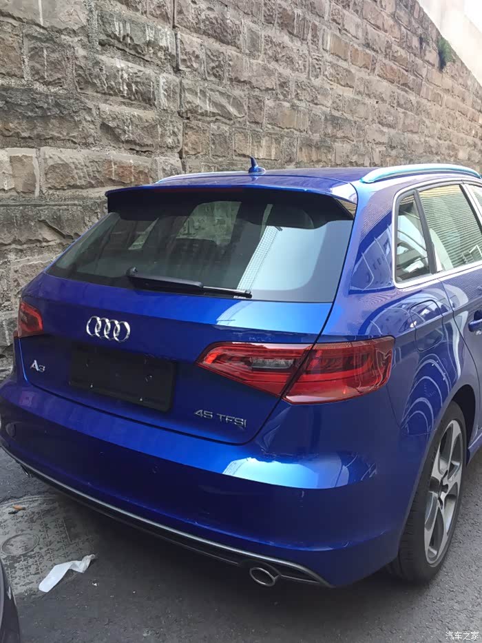 【图】a3 45tfsi 蓝色 提车首擦_奥迪a3论坛_汽车之家论坛